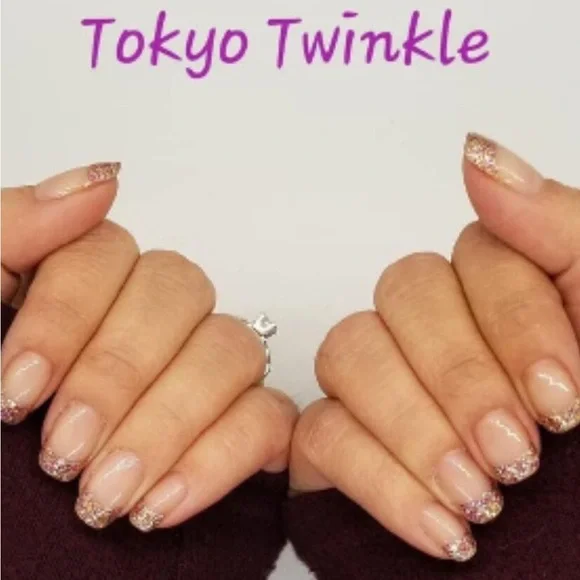 *Retired, HTF* Color Street: Tokyo Twinkle | French Rose Gold Metallic Pink - Picture 6 of 11